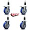 Service Caster 5'' Blue Poly Swivel 1-3/8'' Expanding Stem Caster Set 2 Total Lock Brakes, 4PK SCC-EXTTL20S514-PPUB-BLUE-2-S-2-138 - alternate 5